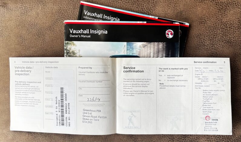 Vauxhall Insignia, 1.8 16V, SRi, Euro 5, 5dr, DL14VTN