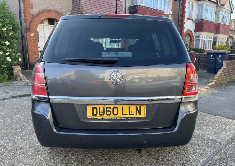 Vauxhall Zafira 2011 Grey DU60LLN EXCLUSIV 5-Door Mpv 1.6