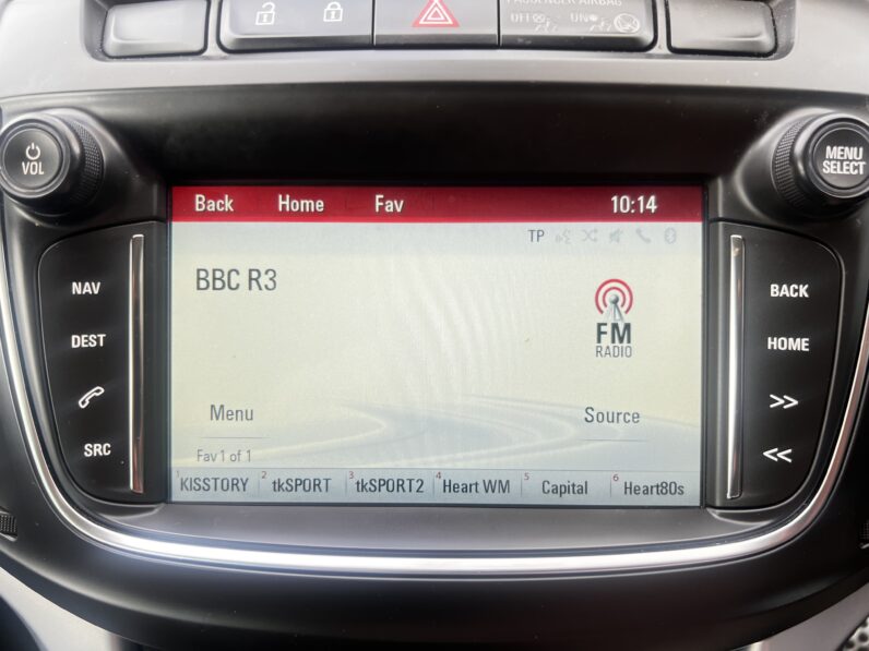 Vauxhall Zafira Tourer 1.4i Turbo SRi Nav Euro 6 5dr AV17TXE